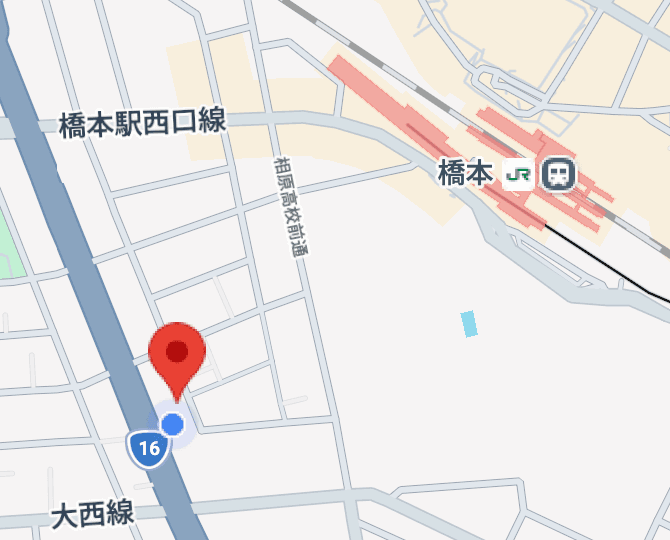 所在地の地図